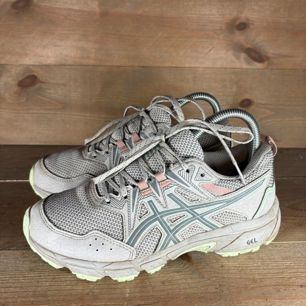 asics gel venture 8 womens size 7.5 wide shoes gray athletic running sneakers